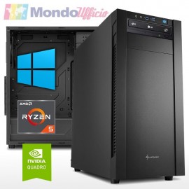 PC linea WORKSTATION AMD Ryzen 5 3600 - Ram 16 GB - SSD M.2 500 GB - HD 2 TB - Quadro T1000 4 GB - Windows 10 Pro