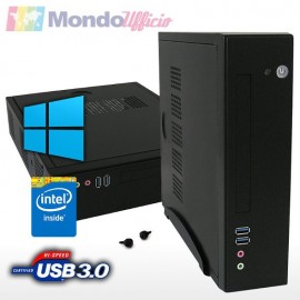 PC linea OFFICE Slim Intel i3 10100 4,30 Ghz - Ram 16 GB DDR4 - SSD M.2 1 TB - USB 3.2 - DVD - Windows 10 Pro