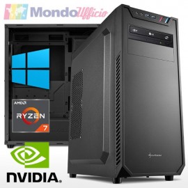 PC linea OFFICE AMD RYZEN 7 3700X - Ram 16 GB - SSD M.2 500 GB - HD 2 TB - nVidia GT 710 2 GB - Windows 10 Pro