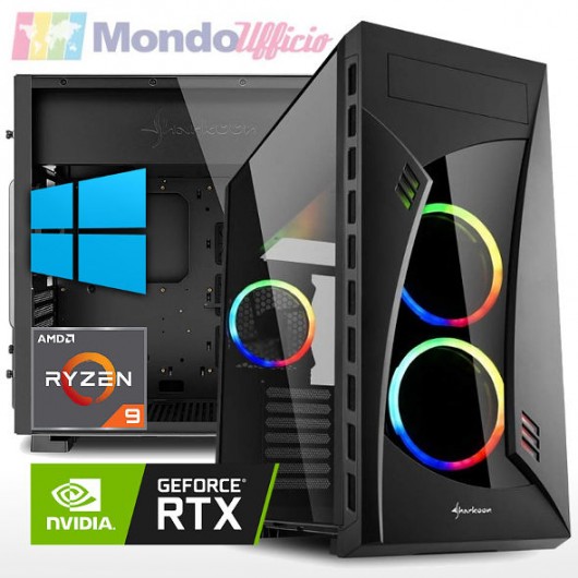 PC GAMING AMD RYZEN 9 5900X - Ram 32 GB - SSD M.2 1 TB - HD 4 TB - nVidia RTX 4070Ti 12 GB - Windows 10/11 Pro