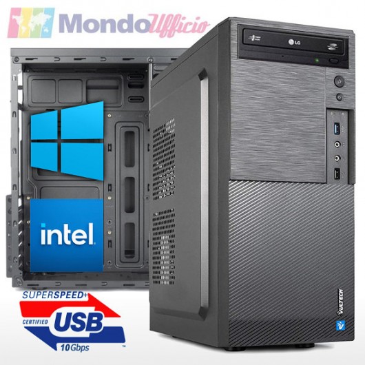 PC linea OFFICE Intel G5905 3,50 Ghz - Ram 16 GB DDR4 - SSD M.2 250 GB - HD 1 TB - DVD - Windows 10/11 Professional