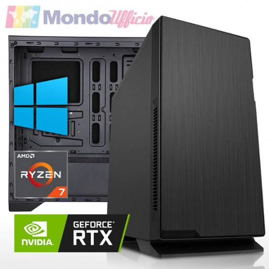 PC linea WORKSTATION AMD Ryzen 7 5800X - Ram 64 GB - SSD M.2 1 TB - HD 4 TB - nVidia RTX 3080 12 GB - Windows 10/11 Pro
