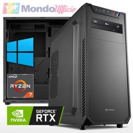 PC linea WORKSTATION AMD Ryzen 7 5700X - Ram 32 GB - SSD M.2 1 TB - HD 4 TB - RTX 4070 12 GB - Windows 10/11 Pro