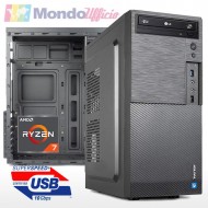 PC linea OFFICE AMD RYZEN 7 5700G 8 Core 4,60 Ghz - Ram 16 GB DDR4 - SSD M.2 1 TB - DVD - USB 3.2
