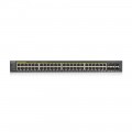 Zyxel GS1920-48HPV2 Gestito Gigabit Ethernet (10 100 1000) Supporto Power over Ethernet (PoE) Nero