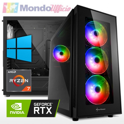 PC GAMING AMD RYZEN 7 7700X - Ram 64 GB DDR5 - SSD M.2 2 TB - HD 4 TB - nVidia RTX 4070Ti 12 GB - Windows 10/11 Pro