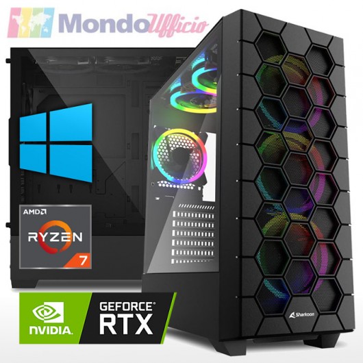 PC GAMING AMD RYZEN 7 7700X - Ram 32 GB - SSD M.2 1 TB - HD 2 TB - nVidia RTX 4080 16 GB - Windows 10/11 Pro