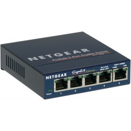 NETGEAR GS105 Non gestito Gigabit Ethernet (10 100 1000) Blu