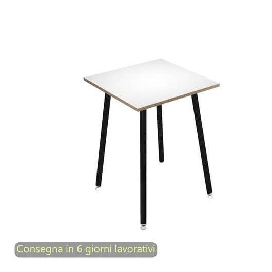 Tavolo alto Woody - 120 x 80 x 105 cm - rovere/bianco - Artexport