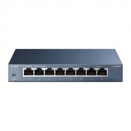 TP-Link TL-SG108 switch di rete Non gestito L2 Gigabit Ethernet (10 100 1000) Nero