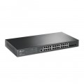 TP-Link TL-SG3428 switch di rete Gestito L2 L3 Gigabit Ethernet (10 100 1000) 1U Nero