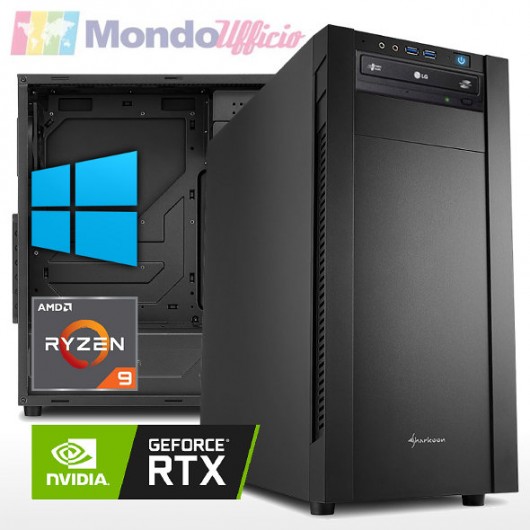 PC Linea WORKSTATION AMD RYZEN 9 7950X - Ram 64 GB - SSD M.2 1 TB - HD 4 TB - RTX 4070 Ti 12 GB - Windows 10/11 Pro